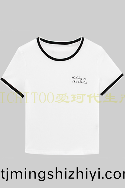 橫機(jī)領(lǐng)圓領(lǐng)繡(xiu)蘤T賉